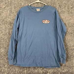 Ron Jon Surf Shop Shirt Mens Medium Blue Long Sleeve Crewneck Graphic Casual